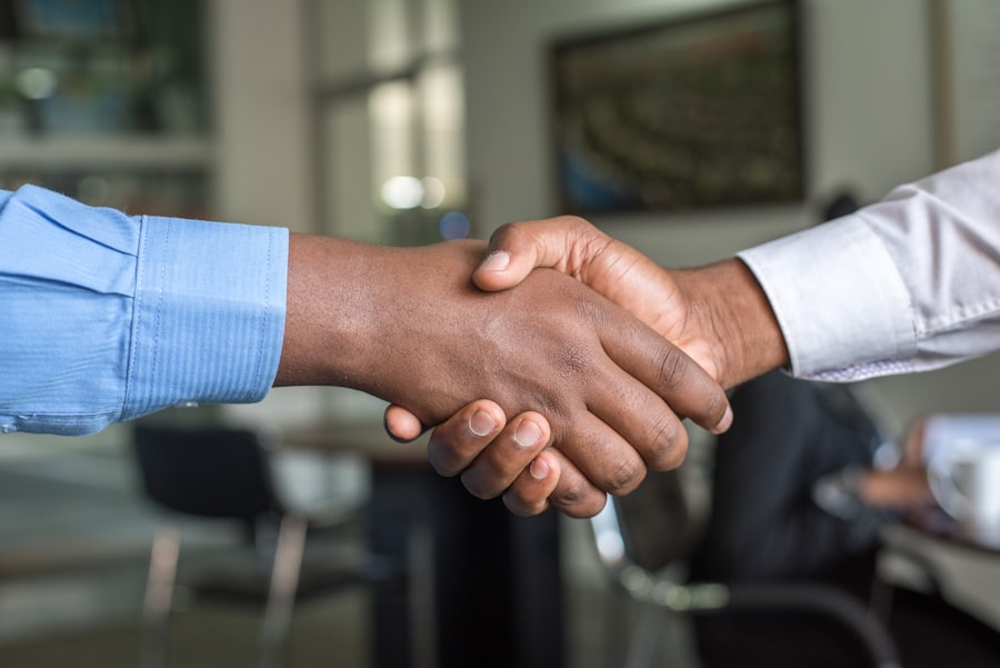 Business acquisition meeting